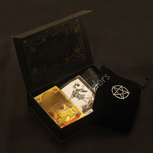 مستلزمات حفلات ترويجية 78 طاولة بطاقات التاروت إنجليزي كريستال طاولة أوراكل كتاب دليل إلكتروني لعبة طاولة التنبؤ أحدث طاولة تاروت الساحرة - Product Image 3