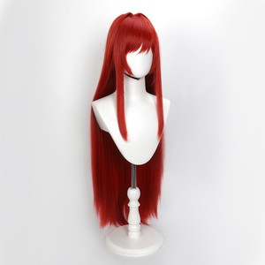 Perruque de cosplay <span class=keywords><strong>Rappi</strong></span> Red Hood en gros, 100 cm de long, rouge, la déesse de la victoire, Nikke Anime, perruque synthétique pour fête d'Halloween - Product Image 3
