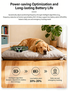 Collier intelligent pour animaux de compagnie USMILEPET, nouveau modèle, avec suivi <span class=keywords><strong>GPS</strong></span>, surveillance de la fréquence cardiaque, de l'oxygène sanguin et de la pression artérielle pour chien et chat - Product Image 4