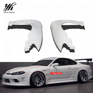 Guardabarros Delanteros de Fibra de Vidrio Blanco de Alta Calidad (Par) para S15, Marca YH, Personalizados para Auto, 1 Año de Garantía - Product Image 4