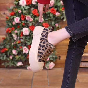 Chaussures en toile à semelle épaisse tendance, confortables, antidérapantes, décontractées, polyvalentes, pour femmes - Product Image 4