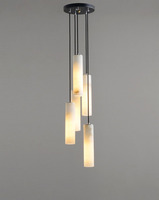 Les escaliers de salon ont mené l'éclairage linéaire de lustre d'albâtre de longue bande