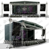Estructura de Techo de Aluminio Galvanizado con Soporte para Pantalla LED para Escenarios y Producciones Escénicas
