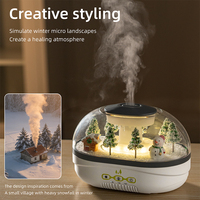 Diffuseur d'huiles essentielles OEM ODM, humidificateur à gouttes de pluie, bruit de pluie, paysage de neige, diffuseur de gouttes de pluie, avec CE ROHS FCC