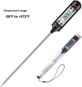 Chất Lượng Cao Kỹ Thuật Số Nhà Bếp Nhiệt Kế Nhà Máy Bán Hàng Trực Tiếp Abs Nhiệt Độ Dầu Đo Cho Thực Phẩm Thịt Tùy Chỉnh BBQ OEM - Product Image 1