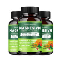 Complément de Vitamines et Minéraux, Complexe de Magnésium Glycinate Chélaté, Capsules Végétariennes, 120 Unités, Formule Adulte Favorisant l'Amélioration