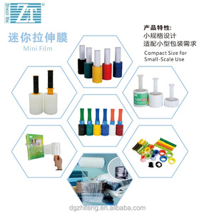 2 paquets de <span class=keywords><strong>Film</strong></span> étirable avec poignée en plastique, 15 micro <span class=keywords><strong>Film</strong></span> rétractable de palette en plastique transparent de 4 pouces x 150m pour les fournisseurs mobiles - Product Image 3