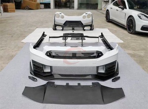 Cho nissa Gtr R35 nâng cấp cơ thể Kit 2024 Nismo phong cách bán carbon sợi phía trước cản sau bên váy Spoiler - Product Image 3