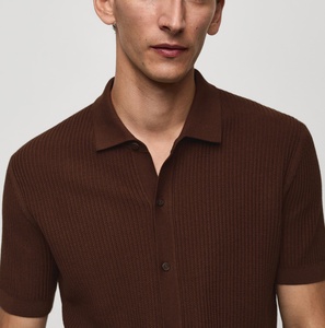FNJIA Malhas Fabricante Personalizado Casual Camisa de Manga Curta Malha Pullover dos homens Cardigan Verão Polo Malha Tops