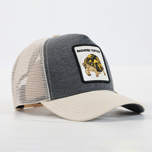 หมวกแก๊ป Gorrsa Animal Cap Trucker แบบ 5 ชิ้น ตาข่ายระบายอากาศสำหรับฤดูร้อน ลายเต่าปักลายเก๋ไก๋ แฟชั่นสำหรับปั่นจักรยาน ตกปลา - Product Image 4