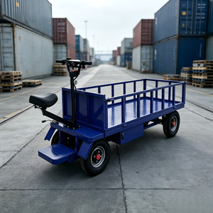 Carrello Elettrico Motorizzato Fuoristrada a Quattro Ruote con Piattaforma per Trasporto Materiali in Magazzini Agricoli - Product Image 2