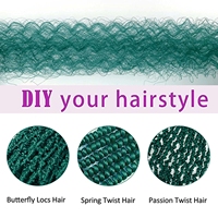 Cheveux Afro Twist Kinky pour tresses au crochet, 18 pouces, doux, pré-séparés, pour tresses Marley Twist