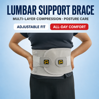 Ceinture de soutien lombaire orthopédique réglable pour soulager les douleurs dorsales, hernie discale, entorse, respirante, correction de la posture