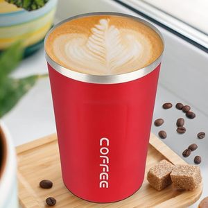 Tasse à café de voyage isolée de 510ml avec couvercle anti-fuite Gobelet portable en acier inoxydable anti-déversement pour garder le café chaud ou glacé - Product Image 1