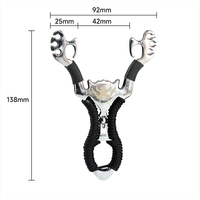 Slingshot en alliage Syqt avec mécanisme de maintien des balles, haute puissance pour le tir de précision et la chasse en plein air, 18 ans et plus