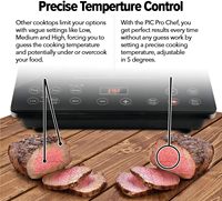 Cuisinière à induction électrique automatique 1000W-2000W, grande bobine chauffante, contrôle tactile par capteur, écran LED, étanche, usage domestique