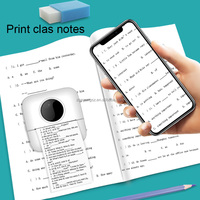Printer Mini Thermal Portabel Pink Girls Wireless 57x30mm 58mm, Printer Label Mini, Printer Foto Mini