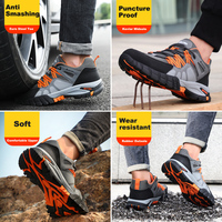 Chaussures de sécurité sportives à embout d'acier les mieux classées, les plus populaires, avec semelle en caoutchouc résistante à l'usure, pour hommes, pour le travail en extérieur
