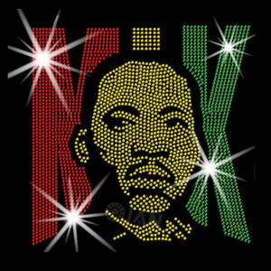 Correctif de transfert de jour MLK sur strass personnalisé <span class=keywords><strong>Martin</strong></span> Luther King motif de transfert de jour pour vêtements - Product Image 4