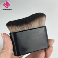 Pinceau professionnel pour le corps Kabuki avec grand manche plat synthétique, poudre douce, fond de teint, fard à joues, pinceau pour le visage, vente en gros