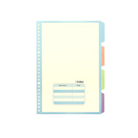 Recharges de planificateur A5 imprimées personnalisées Remplissage de papier à feuilles mobiles avec pochette séparatrice en PVC pour reliures à spirale à 6 anneaux