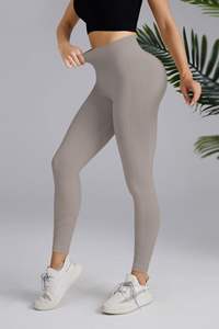 버터처럼 부드러운 니트 소재의 힙업 스크런치 심리스 짐 요가 레깅스 - Product Image 3