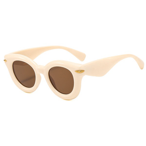 Lunettes de soleil femme Yang Mi la même mode version coréenne de simple ins lunettes de soleil rouges niche chic <span class=keywords><strong>Spice</strong></span> girl lunettes marée - Product Image 4