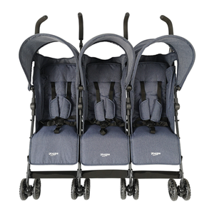 ระบบความปลอดภัยพับ3ทารกสามแฝดรถเข็นเด็กทารกสำหรับแฝด - Product Image 4