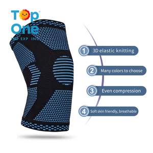 Top One Premium Élastique Réglable Double Bandage Genouillères Protection Respirante Genou Manches avec Coudières Premium - Product Image 5