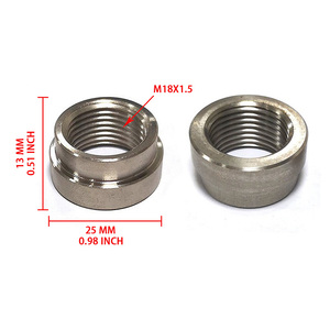 อะแดปเตอร์น็อตเชื่อมเกลียว M18x1.5 พรีเมียม SS304 สำหรับติดตั้งเซ็นเซอร์เครื่องยนต์ยานยนต์ - Product Image 6