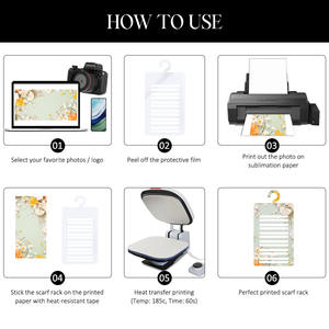 ที่แขวนผ้าพันคออะคริลิคเปล่าสำหรับงานซับลิเมชั่น ขายส่ง พร้อมบริการพิมพ์ลายตามสั่ง อุปกรณ์จัดระเบียบเนคไท สำหรับจัดเก็บในตู้เสื้อผ้า และชั้นวางโชว์บนโต๊ะ DIY - Product Image 6