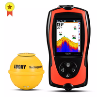 Sonar sans fil Rechargeable pour la pêche 45m profondeur de l'eau sondeur Echo sondeur de pêche détecteur de poisson Portable