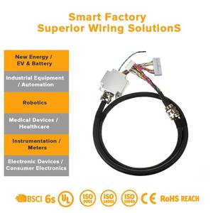 Thermal Shock Resistant Servo Motor Robot Wiring Harness With Asd A2 Plc <strong>Programming</strong> Cable for Automated Production Line Robot - Product Image 3
