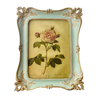 Bingkai Foto Resin Vintage Berkualitas Tinggi 5x7 Cetak Letterpress untuk Meja/Dinding Dekorasi Rumah Retro