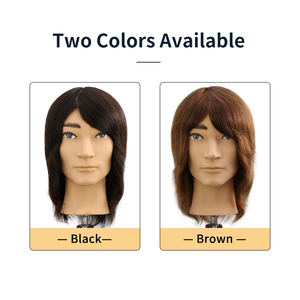 Peluquero cabeza <span class=keywords><strong>de</strong></span> Maniquí <span class=keywords><strong>de</strong></span> cabello humano masculino 100 <span class=keywords><strong>corte</strong></span> <span class=keywords><strong>de</strong></span> cabello Real estilista entrenamiento cabeza <span class=keywords><strong>de</strong></span> maniquí <span class=keywords><strong>muñeca</strong></span> - Product Image 5