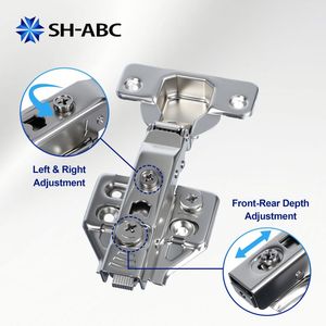 Bisagras Hidráulicas Resistentes de Acero y Plástico para Muebles, con Cierre Suave y Ajustable, Soporte de Elevación para Puertas - Product Image 2