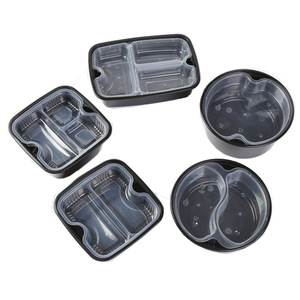 1250ml 1500ml 42oz 50oz nouilles jetables soupe riz repas séparé deux couches à emporter boîte en <span class=keywords><strong>plastique</strong></span> récipient alimentaire bol - Product Image 6