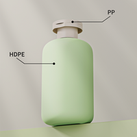 Vente chaude Emballage de lotion de luxe OEM/ODM Bouteille de shampooing biodégradable avec pompe et impression d'écran HDPE