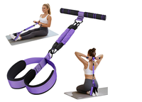 Bandas de Resistencia Multifuncionales Mejoradas con Asa, 3 Tubos Ajustables, Accesorios de Fitness, Bandas de Resistencia para Ejercicios Abdominales
