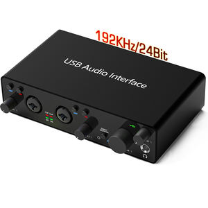 Ensemble complet de microphone à condensateur de studio professionnel, <span class=keywords><strong>casque</strong></span>, interface audio USB, carte son, kit d'enregistrement de podcast - Product Image 1