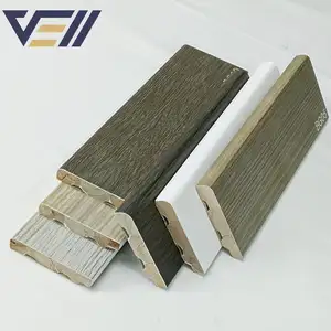 Low Price And High Quality Waterproof Mouldings Baseboard Coved Stair Mdf Primed Wall Wood Floor Skirting Designs Board Corner