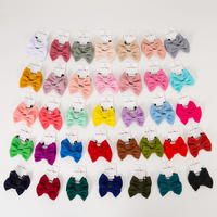 Bandeau élastique pour bébé élégant, fait à la main, avec nœud pour cheveux, couleur bonbon, nouveau design, tissu extensible, accessoires pour cheveux
