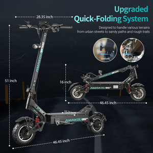 สกู๊ตเตอร์ AMAKOU ST500 ความเร็วสูง 9000W รุ่นขายดีปี 2026 พร้อมแบตเตอรี่ลิเธียม รีโมทคอนโทรล จัดส่งฟรีจากคลังสินค้า EU รุ่น X7 ความเร็วสูง - Product Image 6