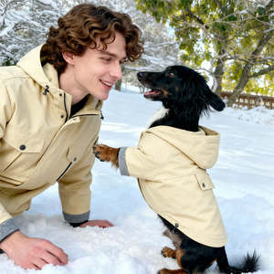Luxury Winter All-Weather <strong>Dog</strong> Jacket Waterproof Puffer Pet <strong>Coat</strong> for Bassotto Wiener Dachshund Hamburg Teckel <strong>Sausage</strong> Polyester - Product Image 1
