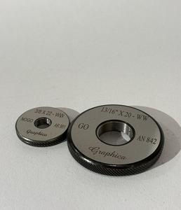 WW Whitworth <b>Thread</b> Ring <b>Gauge</b> Set for Accurate External <b>Thread</b> Checking Go No Go Design Suitable for Heavy Duty Inspection - Product Image 1