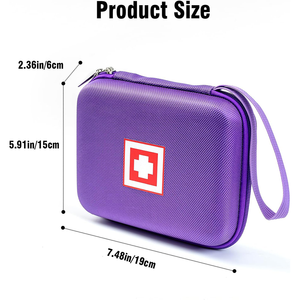 喘息吸入器トラベルバッググレー室内吸入器スペーサー喘息薬キャリングケース - Product Image 4