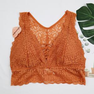 منفذ المصنع مخصص العلامة التجارية الجديدة أزياء الصيف المرأة مثير الدبابات سترة قمم السيدات الدانتيل الملابس الداخلية - Product Image 2