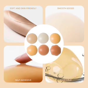 Couverture de mamelon Invisible respirant <span class=keywords><strong>sans</strong></span> couture couverture de <span class=keywords><strong>sein</strong></span> sous-vêtements accessoires Silicone mamelon Pasties Silicone mamelon couverture - Product Image 5