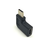 Haute qualité à Angle droit 90 degrés USB 3.1 Type C mâle femelle adaptateur nouvel état convertisseur de USB-C pour téléphone portable sortie cc