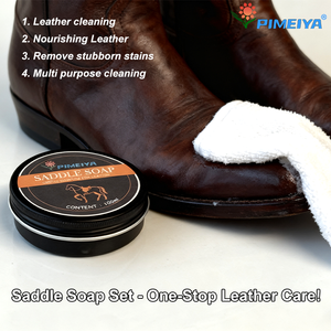 Jabón para Cuero de 100 ml con Personalización OEM, Crema Profesional para Limpieza y Cuidado de Calzado, Elimina Manchas para Calzado Ecuestre - Product Image 3